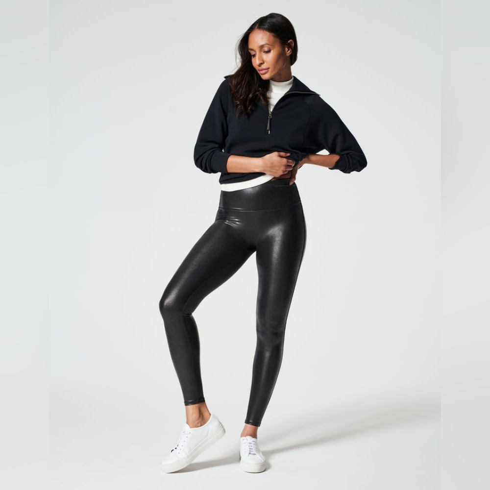 Spanx Shape Faux Leather Leggings